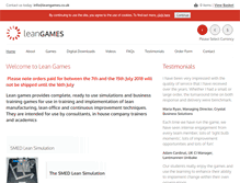 Tablet Screenshot of leangames.co.uk